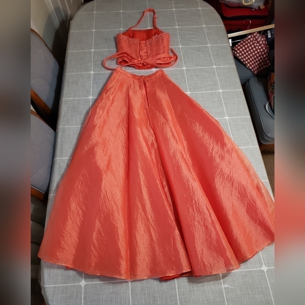 ALFRED ANGELO 2 PIECES PROM DRESS , SIZE XS - Picture 6 of 17